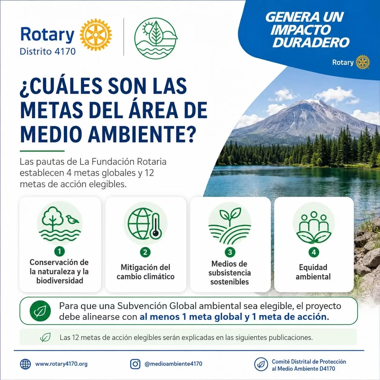 Metas del área de medio ambiente